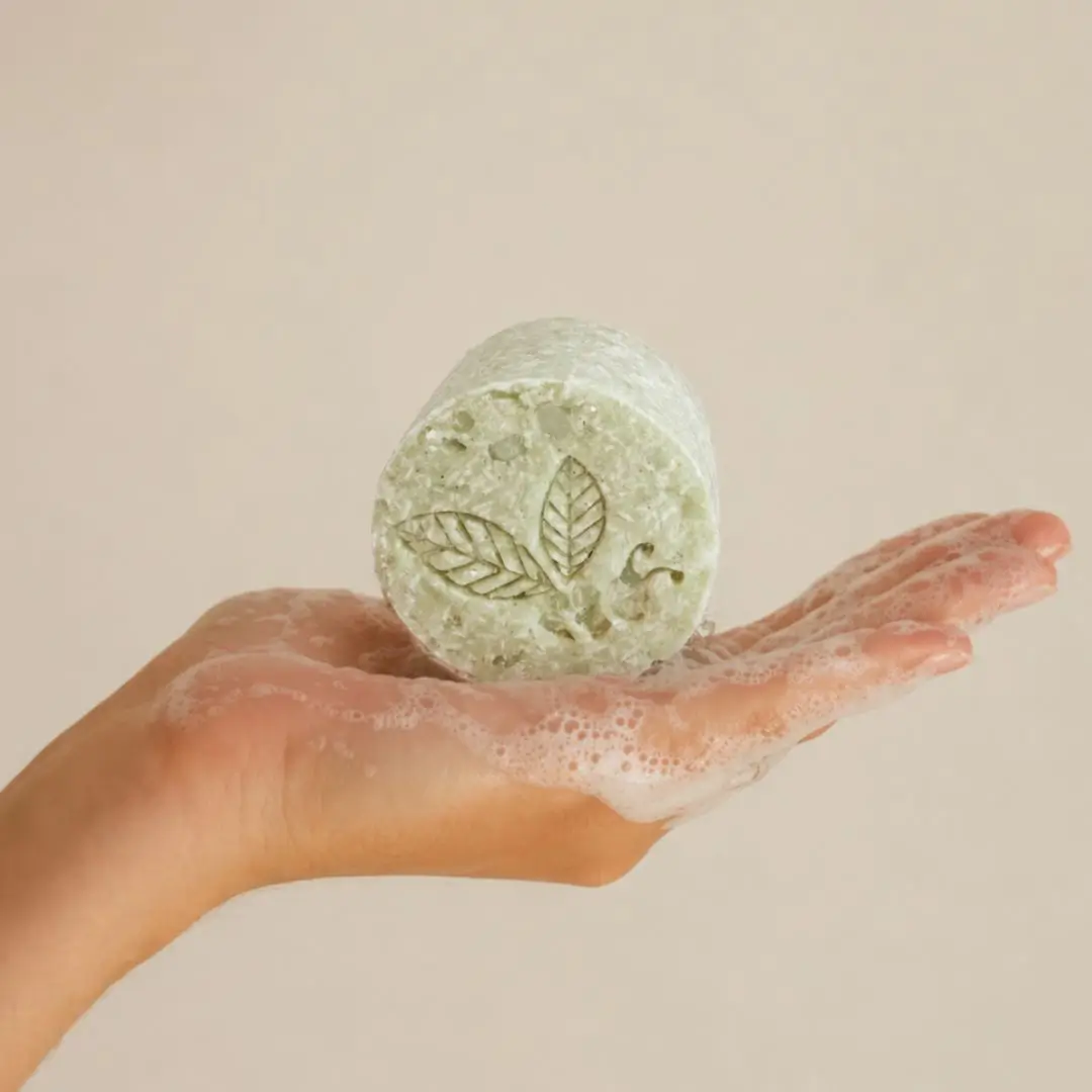 Shampoo acondicionador sólido de romero